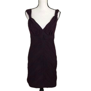 Max Studio/Specialty Dress. Burgundy/Black. Sz. L